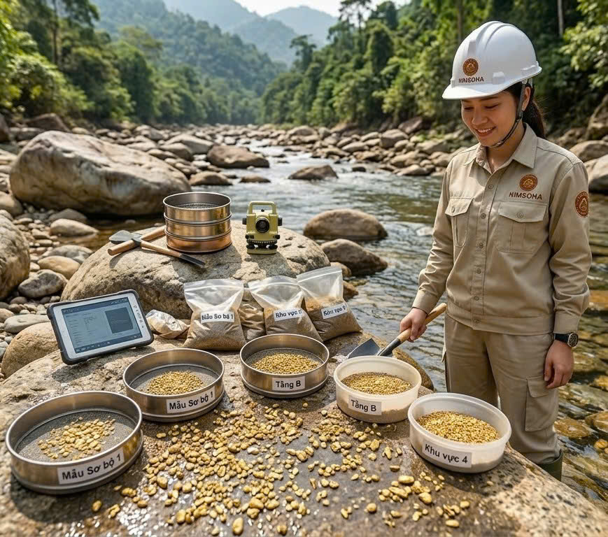 CÁC LOẠI TRẦM TÍCH CHỨA VÀNG SA KHOÁNG